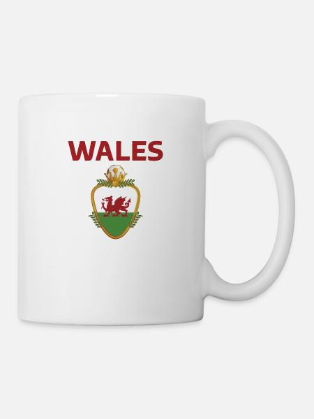 Wales Football 2022 Fans du pays de Galles - Tasse - Weiß