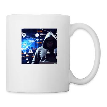Cyberattaque - Mug blanc - blanc - Droite