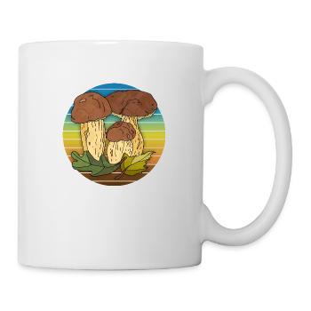 Pilze - Tasse - Weiß - Rechts