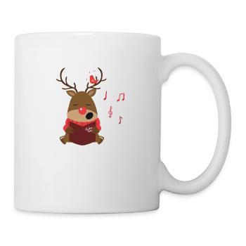 Rudolph Weihnachtslieder - Tasse - Weiß - Rechts