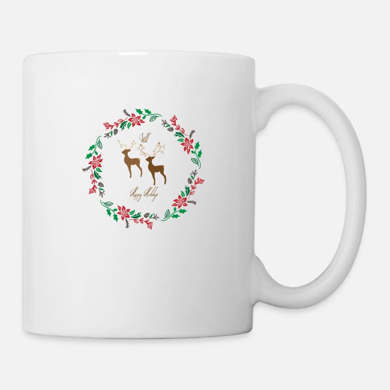 Joyeuses Fêtes sauvages - Mug blanc - blanc
