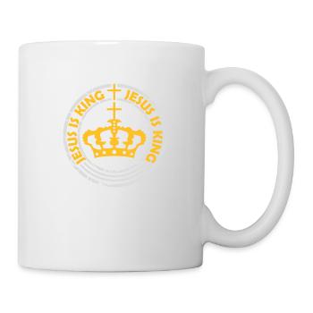 Citation de Jésus est roi - Mug blanc - blanc - Droite