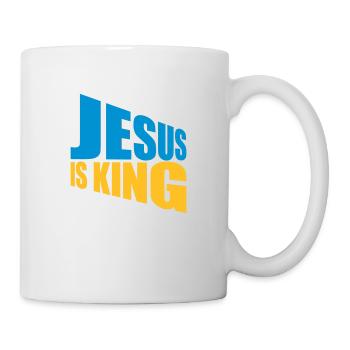 Citation de Jésus est roi - Mug blanc - blanc - Droite