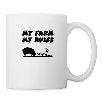 Ferme - Mug blanc - blanc - Droite