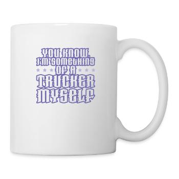 Camionneur drôle de dicton - Mug blanc - blanc - Droite