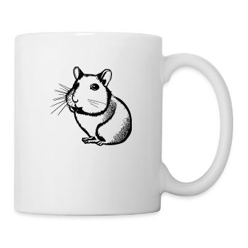 Hamster mignon animal rongeur animaux drôle animal 5 - Mug blanc - blanc - Droite
