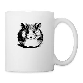 Hamster mignon animal rongeur animaux drôle animal 11 - Mug blanc - blanc - Droite