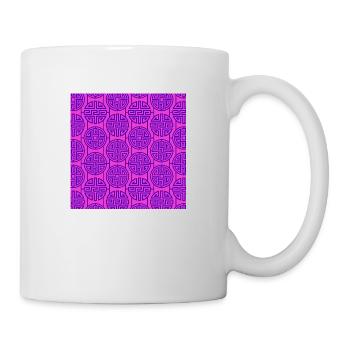 Chinesisches Muster - Tasse - Weiß - Rechts