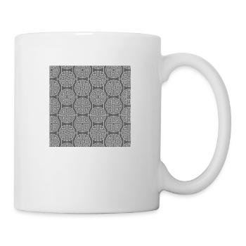 Chinesisches Muster - Tasse - Weiß - Rechts