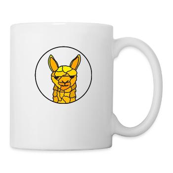 Lama - Tasse - Weiß - Rechts