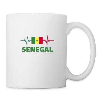 Senegal Football 2022 Heartbeat Senegal Football - Mug - white - Right
