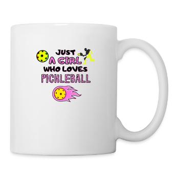 Funny Pickleball Player Just A Girl Who Loves Pick - Mug - white - Right