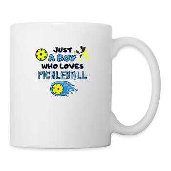 Funny Pickleball Player Just A Boy Who Loves Pick - Mug - white - Right