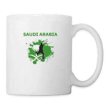 Saudi Arabia Football 2022 Saudi supporter - Mug - white - Right