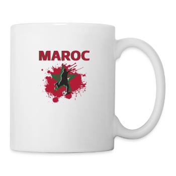 Maroc Football 2022 supporter de Maroc foot - Mug blanc - blanc - Droite