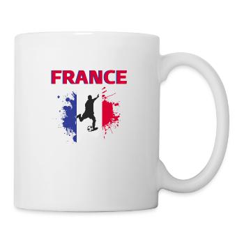 France Football 2022 supporter de France foot - Mug blanc - blanc - Droite