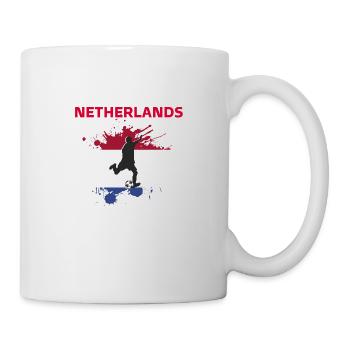 Pays-Bas Football 2022 supporter Netherlands foot - Mug blanc - blanc - Droite