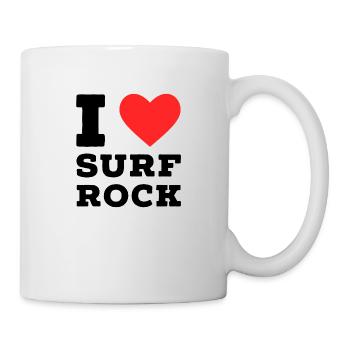 I love surf rock - Mug - white - Right