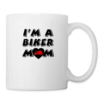 Motocyclette - Mug blanc - blanc - Droite