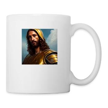 Jesus Christus, König der Könige. Digitale Malerei - Tasse - Weiß - Rechts