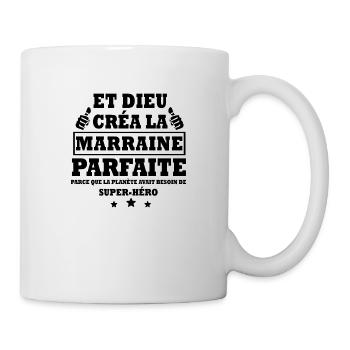 marraine parfaite / cadeau humour marraine - Mug blanc - blanc - Droite