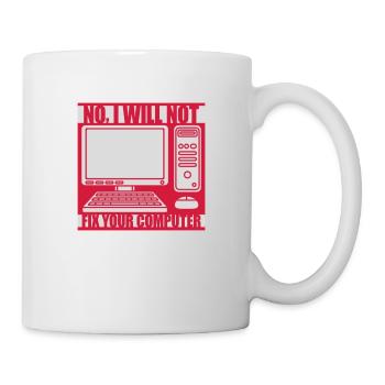 not fix your computer - Mug - white - Right