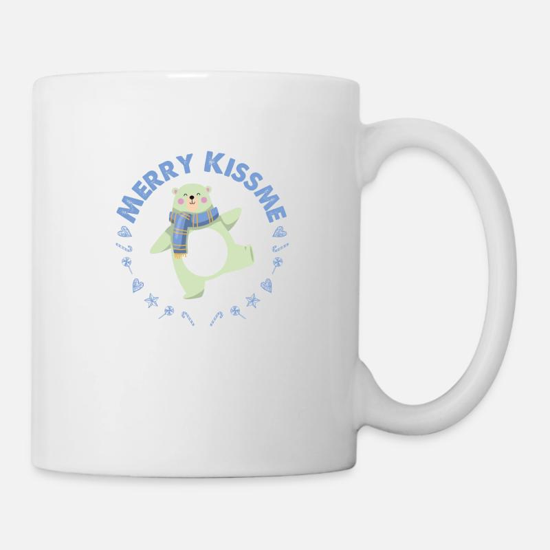JOYEUX NOËL BLEU BEL OURS - Mug blanc - blanc