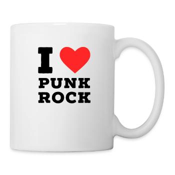 Ich liebe Punkrock - Tasse - Weiß - Rechts