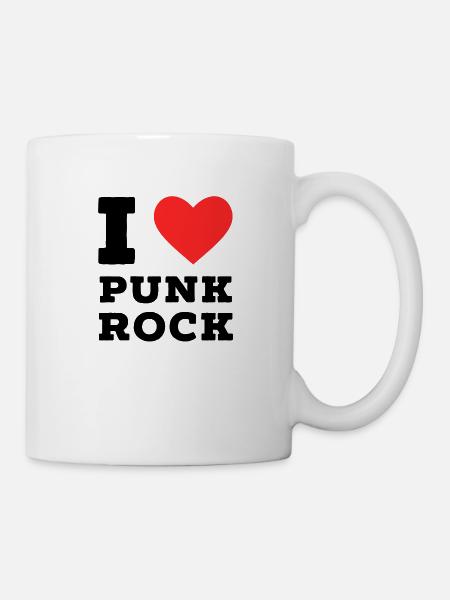 Ich liebe Punkrock - Tasse - Weiß