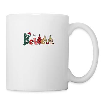 Believe - Christmas graphic design - Mug - white - Right
