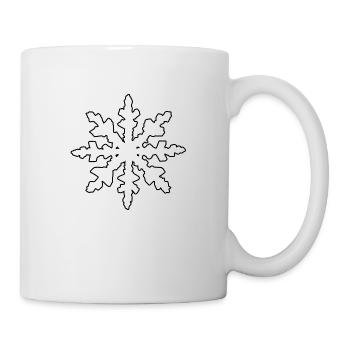 Snowflake Snow Winter Christmas Cold 10 - Mug - white - Right