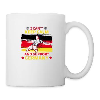rester calme et soutenir l'Allemagne - Mug blanc - blanc - Droite
