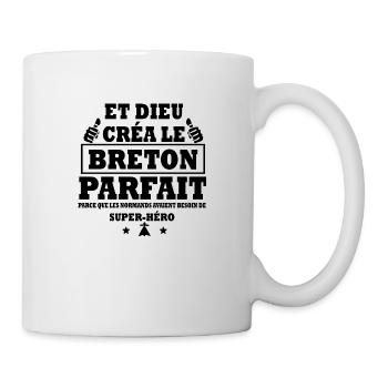 breton parfait / cadeau humour breton - Mug blanc - blanc - Droite