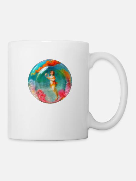 venus in der seifenblase - Tasse - Weiß