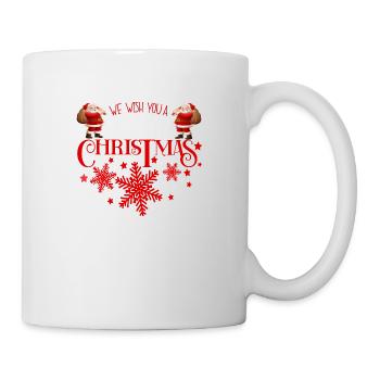 Nous vous souhaitons un Joyeux Noël Père Noël - Mug blanc - blanc - Droite