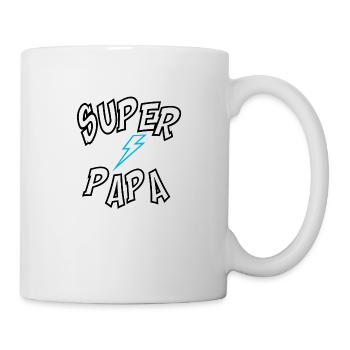 Super Papa - Tasse - Weiß - Rechts