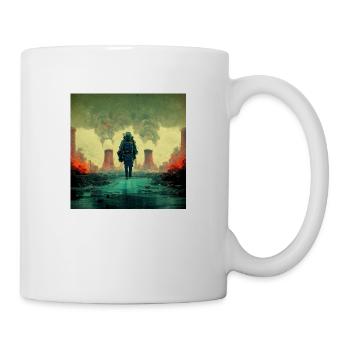 Walking through Fallout - Tasse - Weiß - Rechts