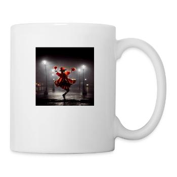 Tanzender Clown - Tasse - Weiß - Rechts
