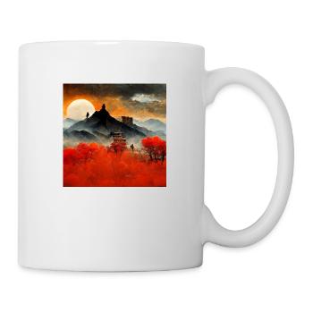 Japan Sundown - Tasse - Weiß - Rechts