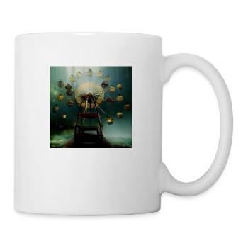 Steampunk Riesenrad - Tasse - Weiß - Rechts