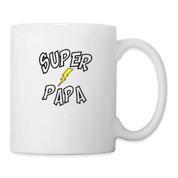 Super Papa - Tasse - Weiß - Rechts