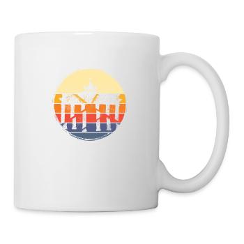 Berlin Germany City Skyline Vintage Retro - Mug - white - Right