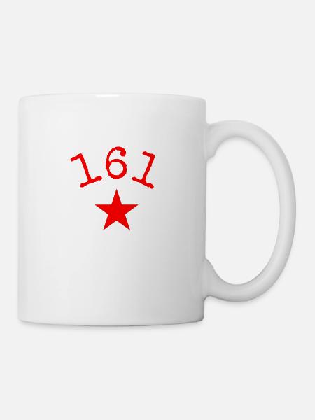 Antifascist Action 161 red star - Tasse - Weiß