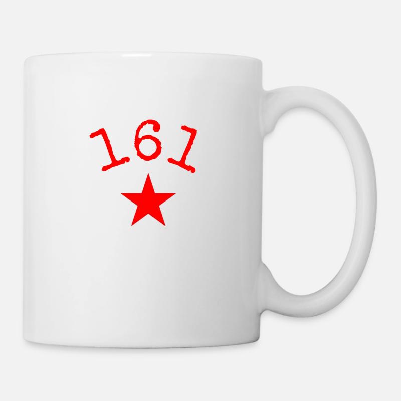 Antifascist Action 161 red star - Tasse - Weiß