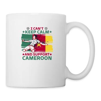 rester calme et soutenir le Cameroun - Mug blanc - blanc - Droite