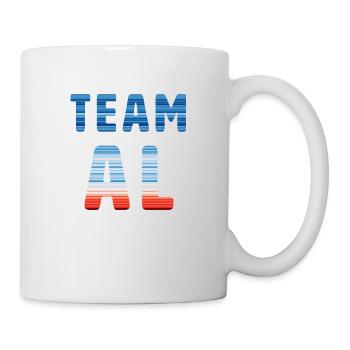 Team Al | Warming Stripes - Tasse - Weiß - Rechts