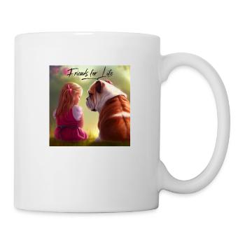 Freunde für's Leben - Tasse - Weiß - Rechts