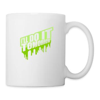 Citation de Do It Tomorrow - Mug blanc - blanc - Droite