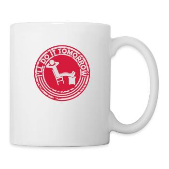 Citation de Do It Tomorrow - Mug blanc - blanc - Droite