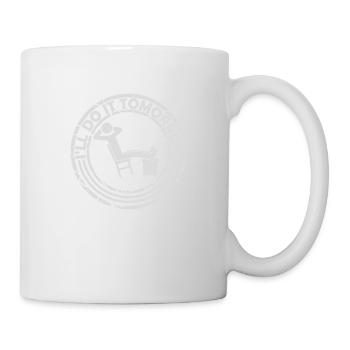 Citation de Do It Tomorrow - Mug blanc - blanc - Droite